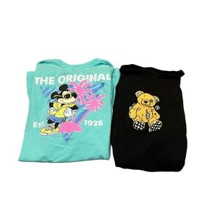 Vans x Disney 90th Anniversary Mickey Mouse & Teddy Bear T-Shirts Youth Medium